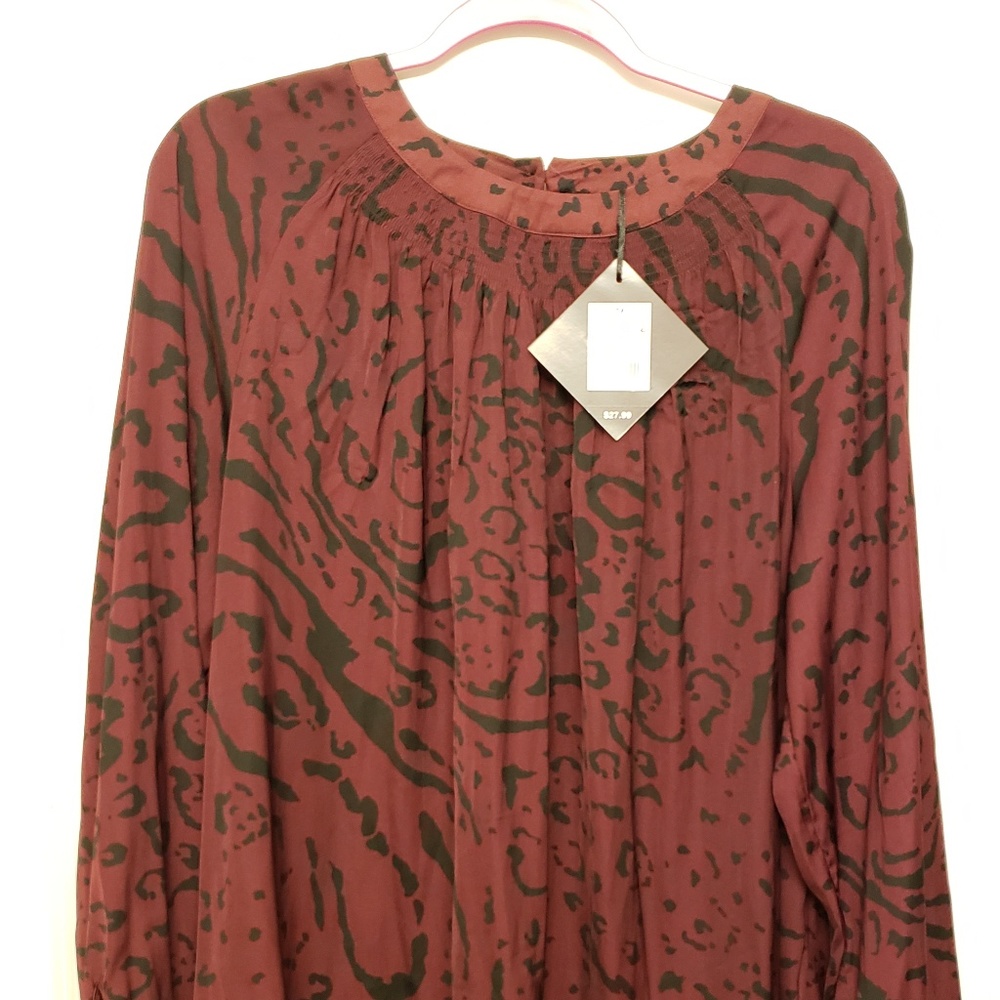 NWTPlus size Leopard Print Blouse